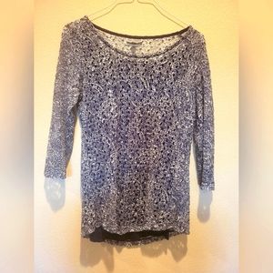 JM collection netted top from Macy's